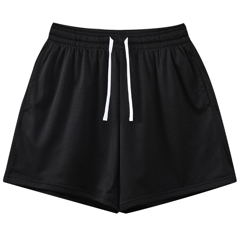 Men Casual Basketball Shorts Running Sports Breathable Outdoor Black Shorts