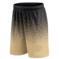 Basketball Shorts Gradient Elastic Drawstring Outdoor Sport Black Brown Shorts