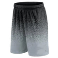 Basketball Shorts Gradient Elastic Drawstring Outdoor Sport Black Gray Shorts