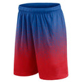 Basketball Shorts Gradient Elastic Drawstring Outdoor Sport Blue Red Shorts