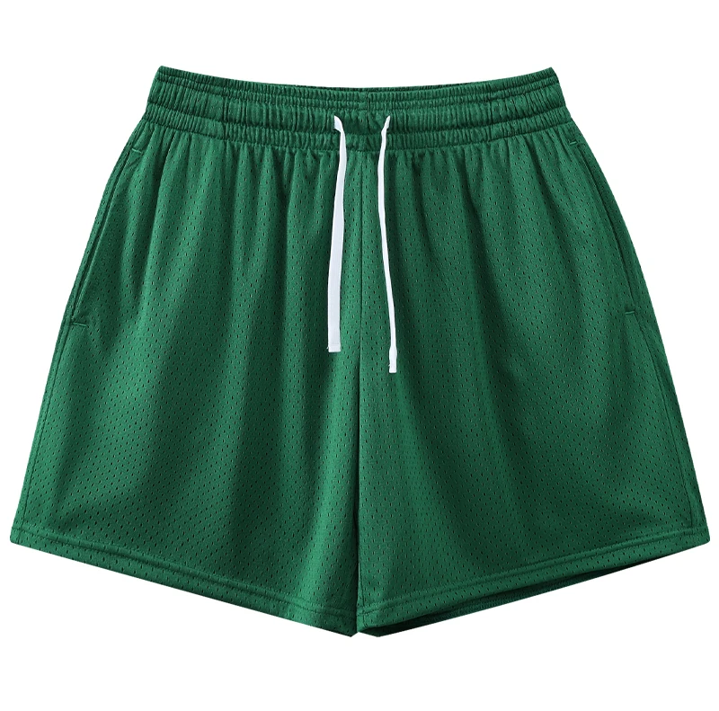 Men Casual Basketball Shorts Running Sports Breathable Outdoor Green Shorts