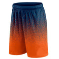 Basketball Shorts Gradient Elastic Drawstring Outdoor Sport Navy Orange Shorts