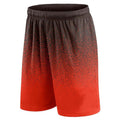 Basketball Shorts Gradient Elastic Drawstring Outdoor Sport Red Shorts