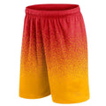 Basketball Shorts Gradient Elastic Drawstring Outdoor Sport Red Yellow Shorts