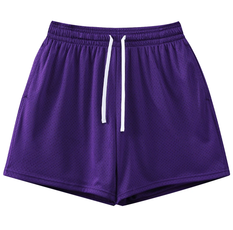 Men Casual Basketball Shorts Running Sports Breathable Outdoor purple Shorts